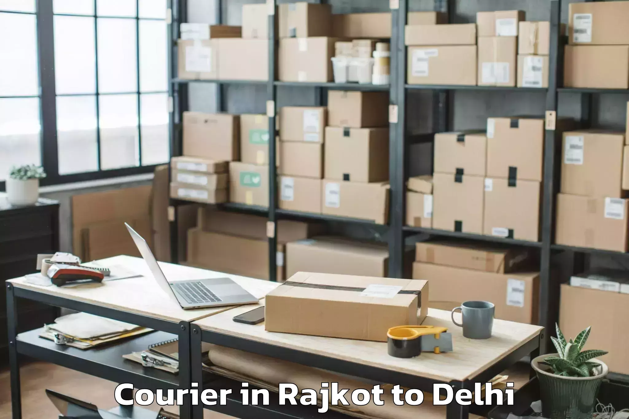 Quality Rajkot to University Of Delhi New Delhi Courier